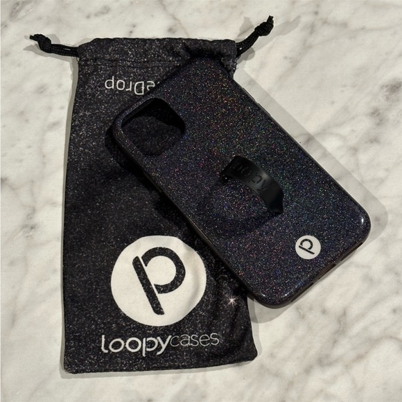 LOOPY CASE IPHONE 11 PRO - BLACK SPARKLE - Picture 3 of 7